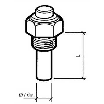 Veratron VDO Kühlmitteltemperatur Sensor 40 – 120 °C, 1polig, M10 x 1 konisch, kurz