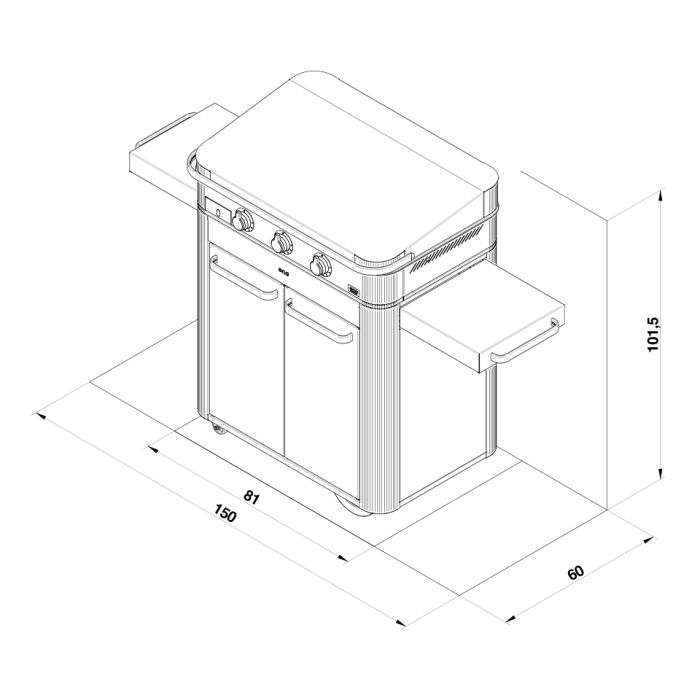 Eno Plancha Enosign 80 Combo inox