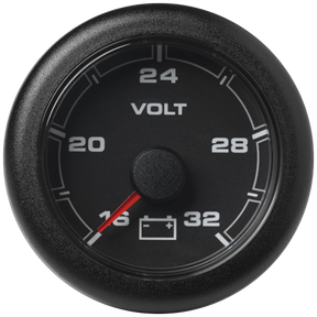 VDO Veratron OCEANLINK™ 52 mm Voltmeter Anzeige 16-32 Volt, schwarz 24 Volt