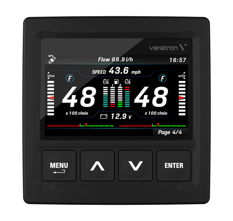 VDO Veratron OceanLink TFT Display, 4,3'', schwarz, 12-24V