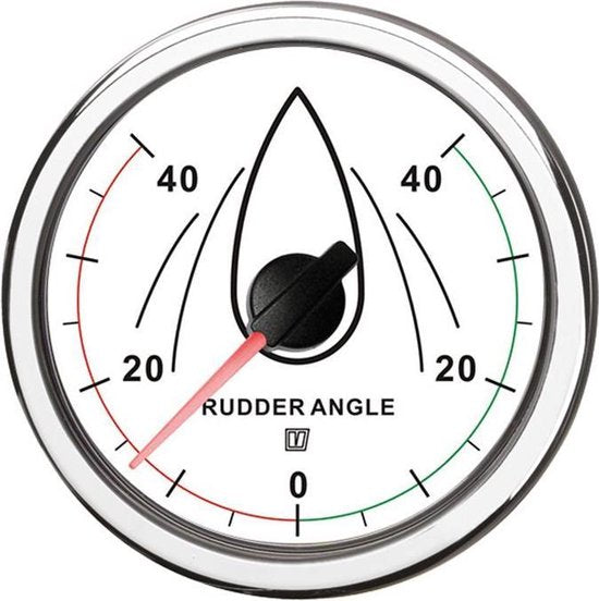 Vetus Ruderstandsanzeige Weiss 12/24V