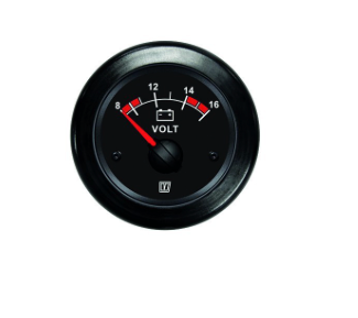 Vetus Voltmeter, verschiedene Farben, 12 oder 24 Volt